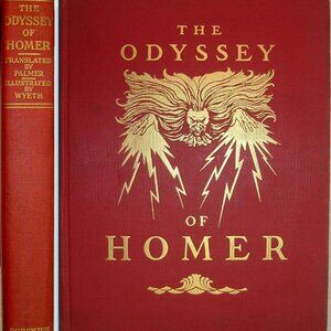 The ODYSSEY Of HOMER 15 Color Illus by N.C. Wyeth Houghton Mifflin First Ed 1929
